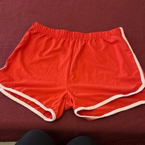 Funny Red Women's Lifeguard Shorts